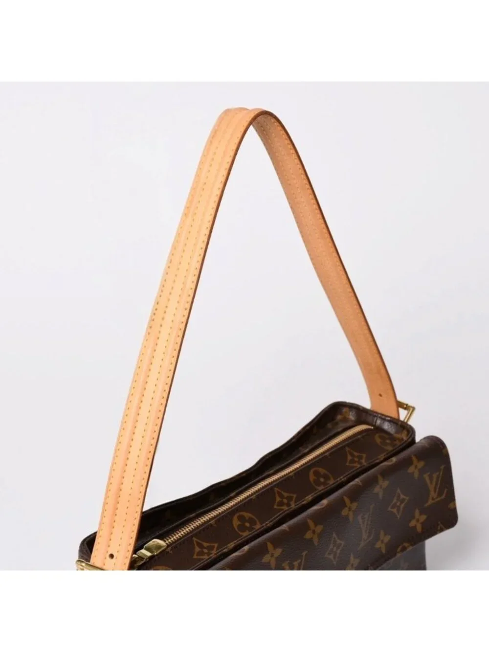 Louis Vuitton Viva-Cite MM Handbag Bag Monogram Brown